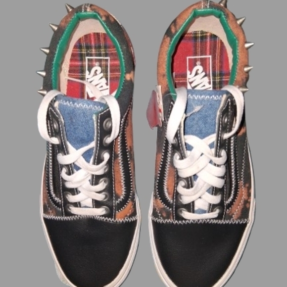 Vans Other - Vans Mixed-Media Low-Top Sneakers — Black, Brown, Blue, Green, Red